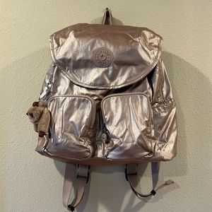 Rose Gold Kipling backpack